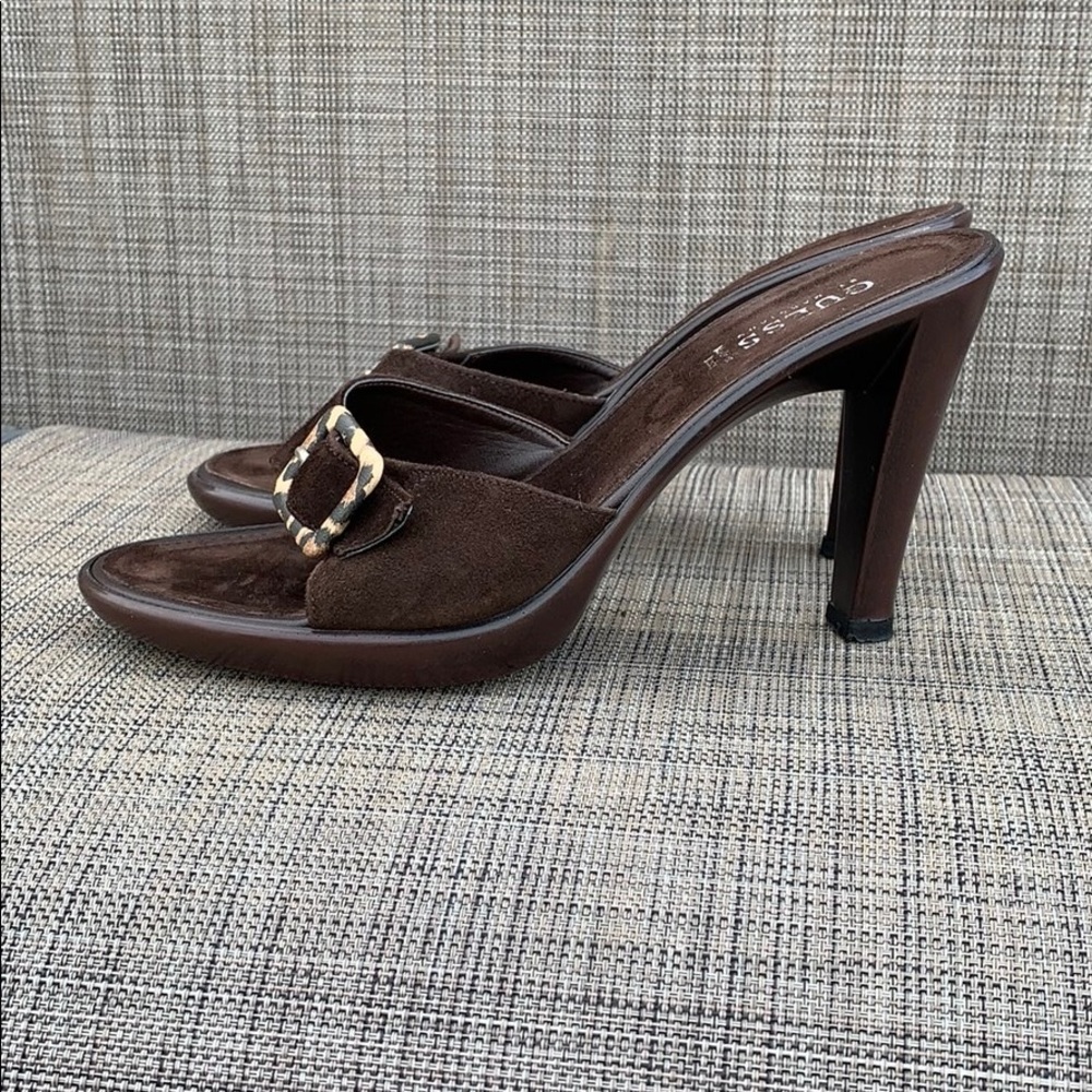 Guess By Marciano Suede Slip-on 4” Heels